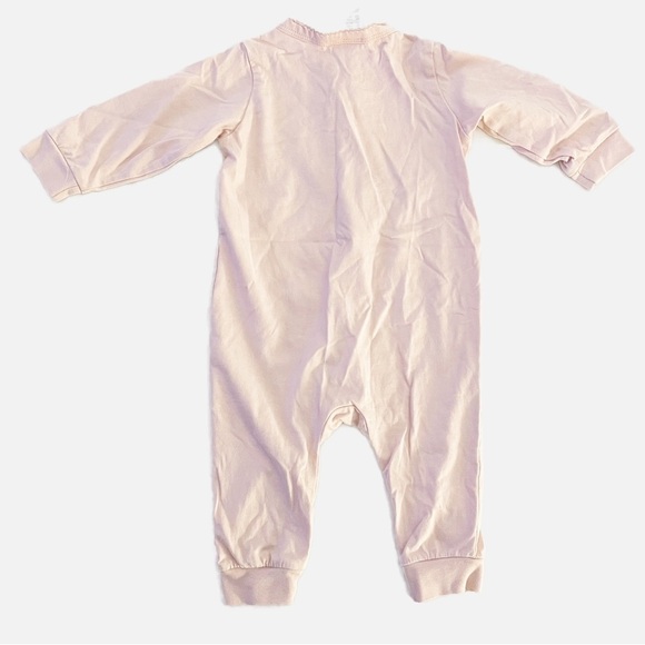 H&M Baby Pink Long Sleeve Button Front Jumpsuit - 4-6 Months - Picture 2 of 8